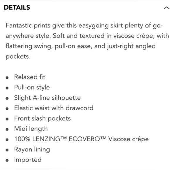 Excellent Condition, Garnet Hill Red "Raelle Midi Skirt" w/ Pockets, Size L/XL - Picture 14 of 16